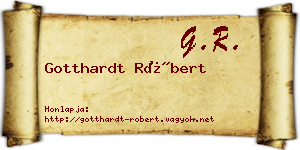 Gotthardt Róbert névjegykártya